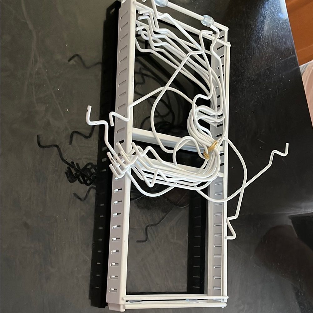 White Metal Storage Rack for pots and pans first picture what it looks like - Picture 2 of 3